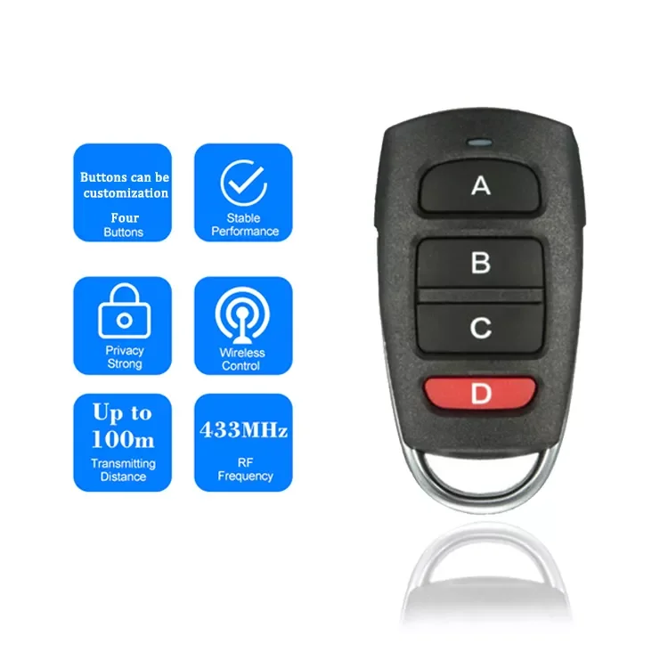 5PCS universal gate command remote control 433 rf remote garage control 433 mhz clone Garage key