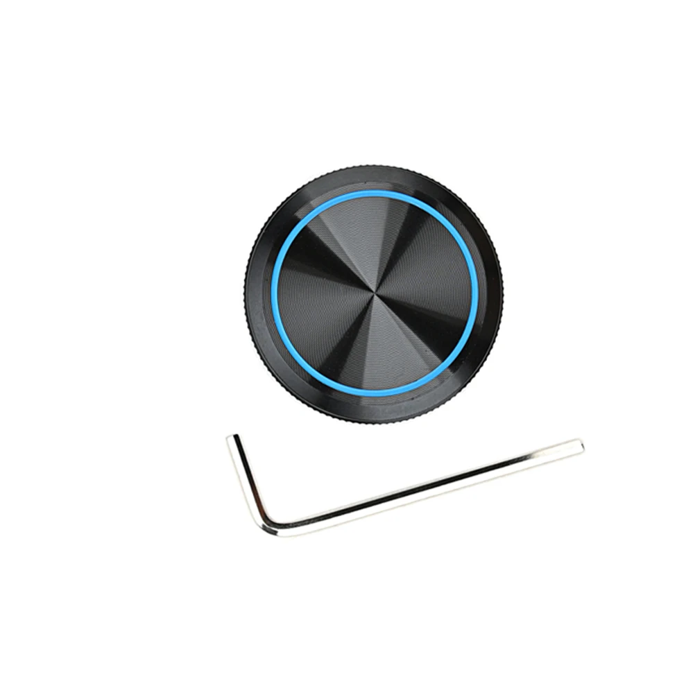 

Black Aluminum Guitar Knobs Potentiometer Control Knobs Universal Bass Volume Tone Guitar Accessories Potentiometer Knob