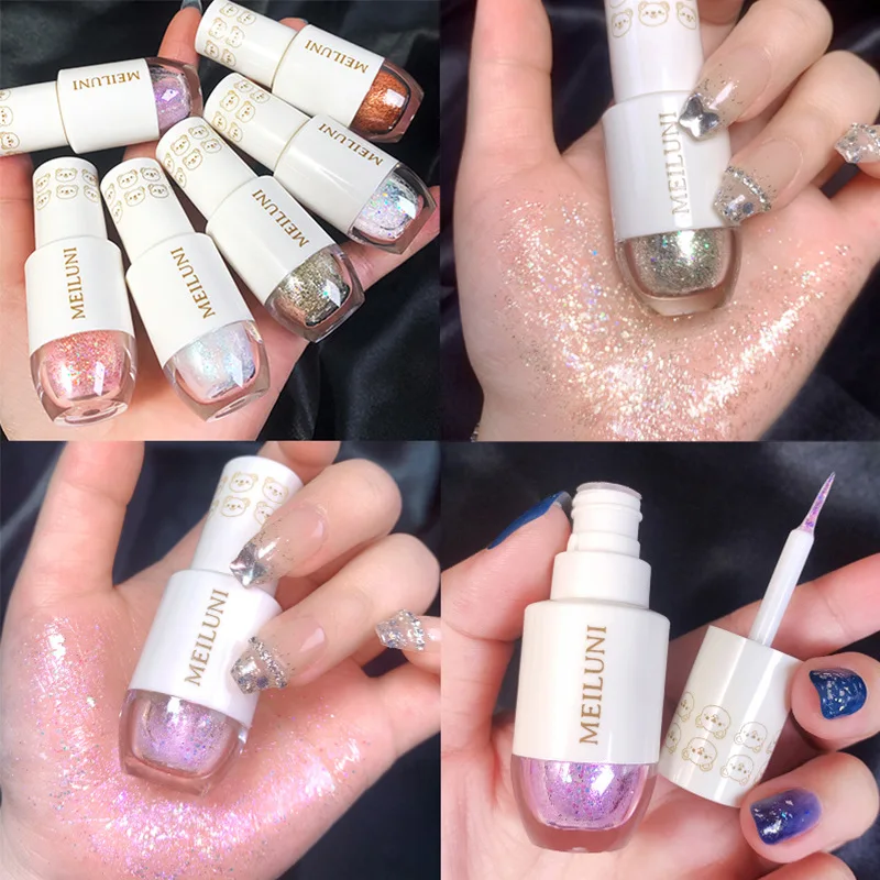MEILUNI Ombretto liquido stellato Liquido lucido Glitter Paillettes Popping Ins A Tear