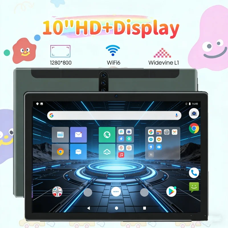 T10 Gift Stand Silicone 2GB RAM 32GB ROM 10.1 INCH Z80 Android 9.0 Quad Core MTK6737 Dual Camera Phone Call Kids Tablet