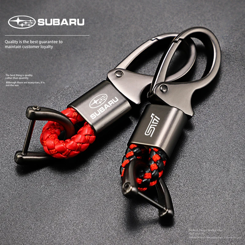 Car Metal Keychain Ring Key Accessories For Subaru STI Impreza Legacy WRX BRZ Forester XV Outback Levorg Exiga Ascent Crosstrek