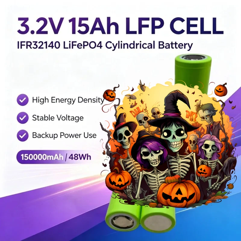 Durable 32140 3.2V 15Ah LiFePo4 Battery Original New Cell For Electric Bike E‑Motorcycle Outdoor Power Supply