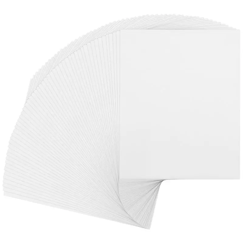 50Pcs Foam Boards 8 X 10 Inches Foam Core Backing Board 1/8 Inches Thickness Foam Boards For Projects Presentation Board