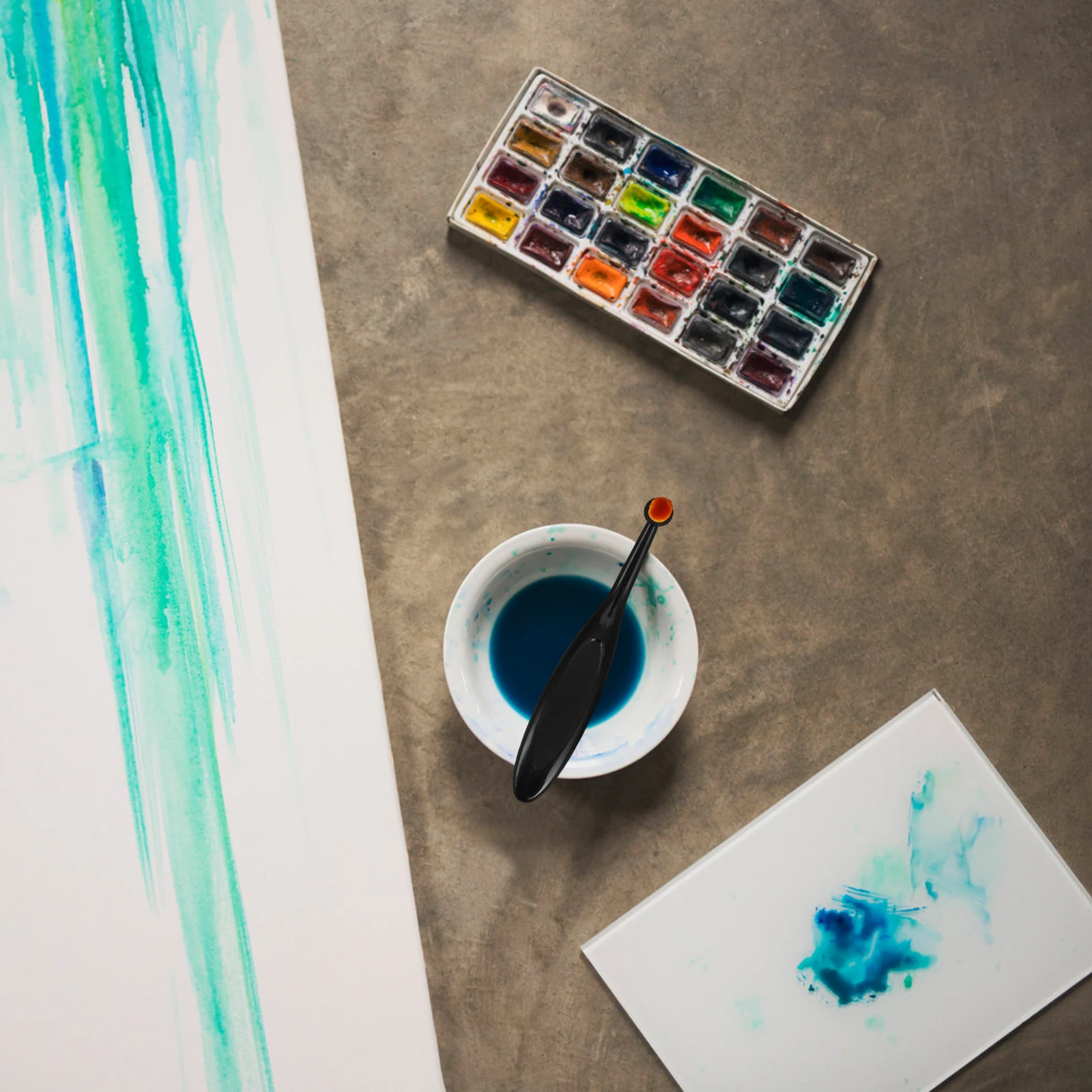 

5Pcs Ink Blending Brush Soft Bristles Mini Card Making Blenders Tool Paper Drawing Background Craft Supplies Craft Brush Set