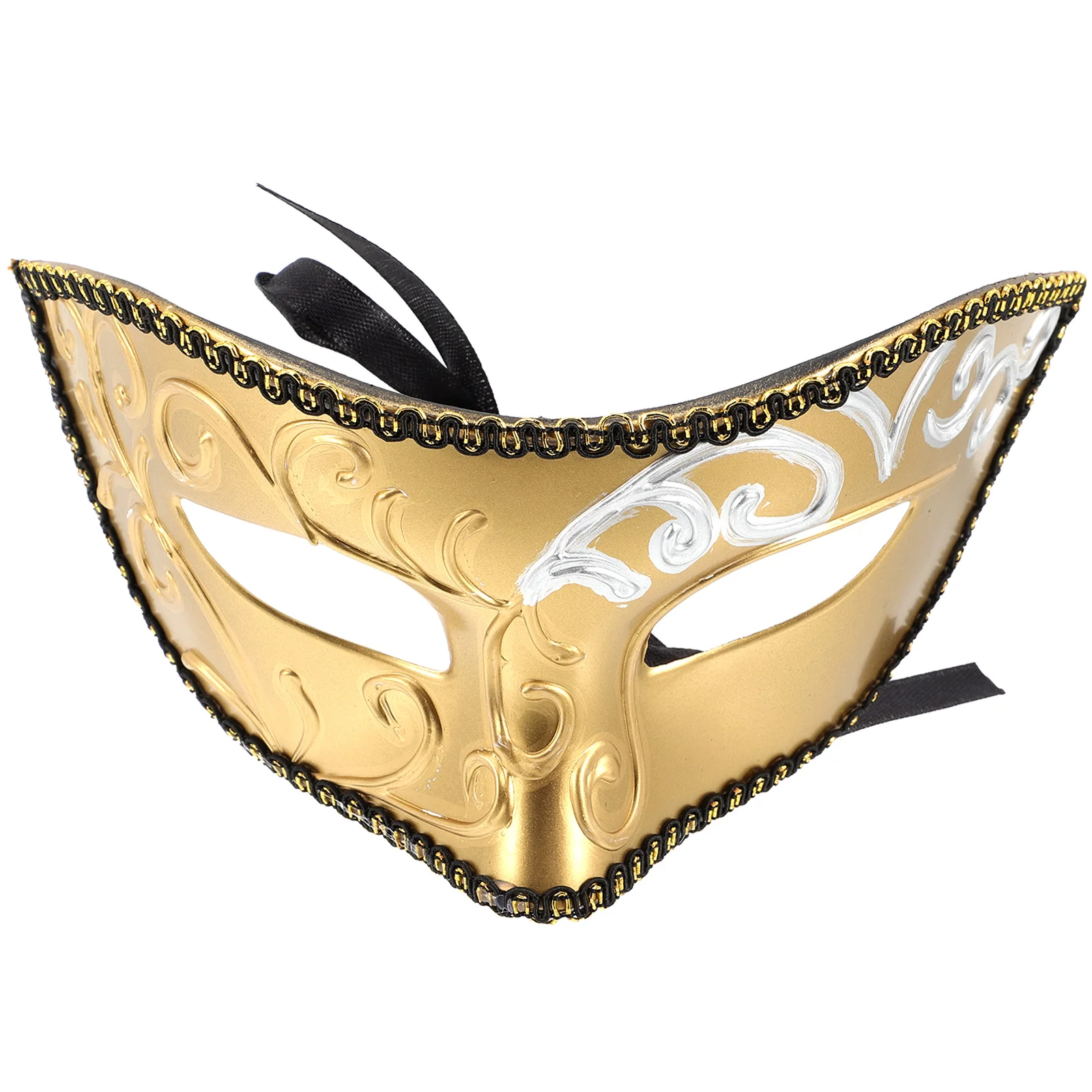 قناع بلاستيكي نصف وجه للحفلات التنكرية للهالوين للبالغين، قناع مزخرف للرجال لمهرجانات الرقص #1