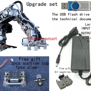 ذراع روبوتية متدرجة ذات 4 محاور مع كوب شفط ، محرك متدرج بمضخة لطقم Arduino 2560 Robot DIY ، نموذج مخلب معدني 4 Dof أعلى 12 مبيعات ذراع روبوتية صناعية - رقم 11