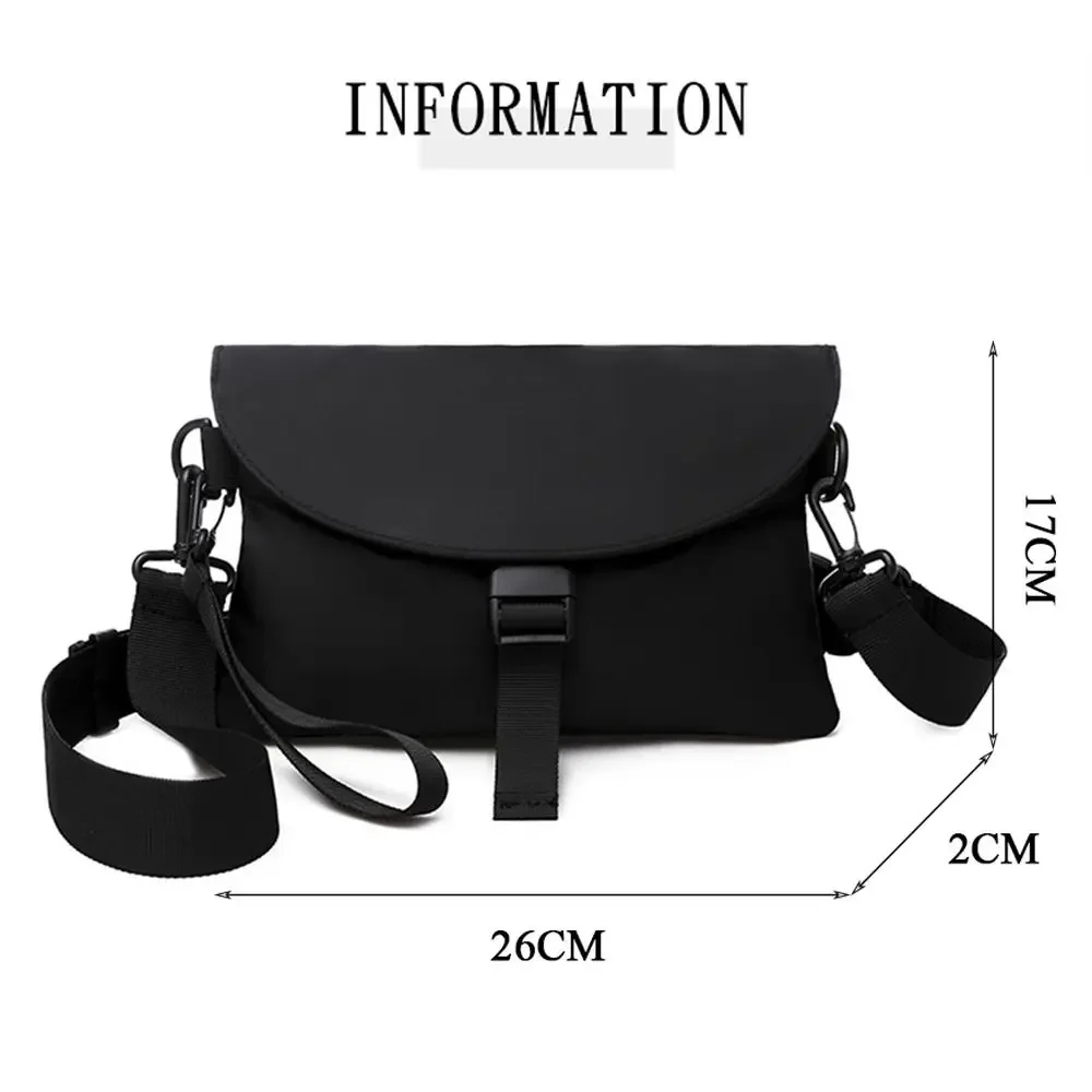 Men Nylon Chest Pack Cellphone Pouch Outdoor Sports Cross-body Bag Casual Running Cycling Sling Bag image 5