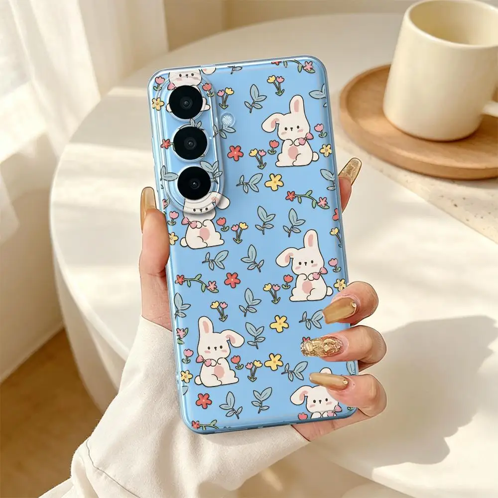 Phone Cover Case for Samsung Galaxy A33 A52 A36 A13 A34 A35 A14 A16 A25 A51 A56 A27 A57 A26 A24 A54 A15 A55 A23 A52 A37 Bunny
