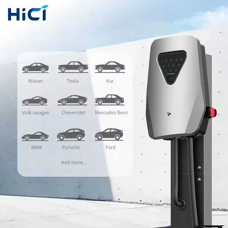 

HICI-Evse Wallbox 32A EV Charging Station 7KW 11KW 22KW 16A 1 phase 3 phase wall-mounted Electric Car Charger Pile