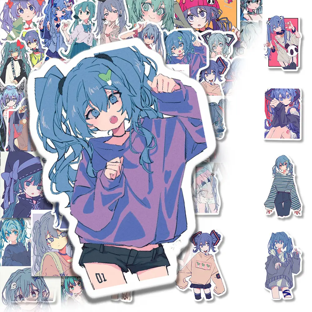 

Stickers Project Diva Anime Peripherals Cartoon Cute Diy Mobile Phone Self-adhesive Desktop Stickers