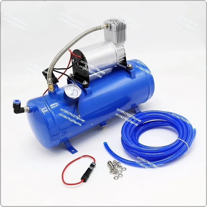 12V/24V Onboard Air Compressor System, Inflator Air Compressor with 6L Tank, Air Horn Kit For Train Horns