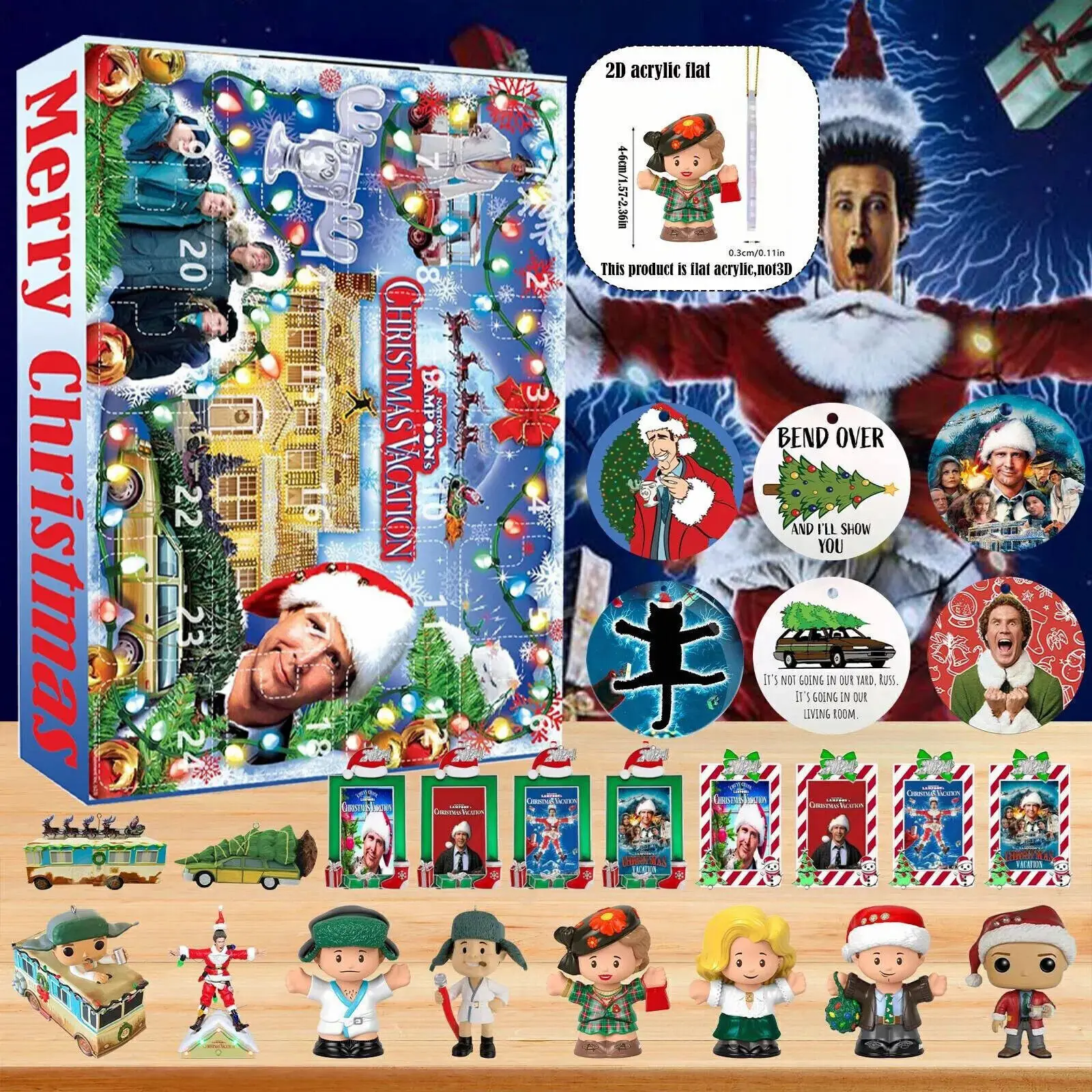 2024 National Lampoon Christmas Vacation Advent Calendars Countdown Calendar UK~