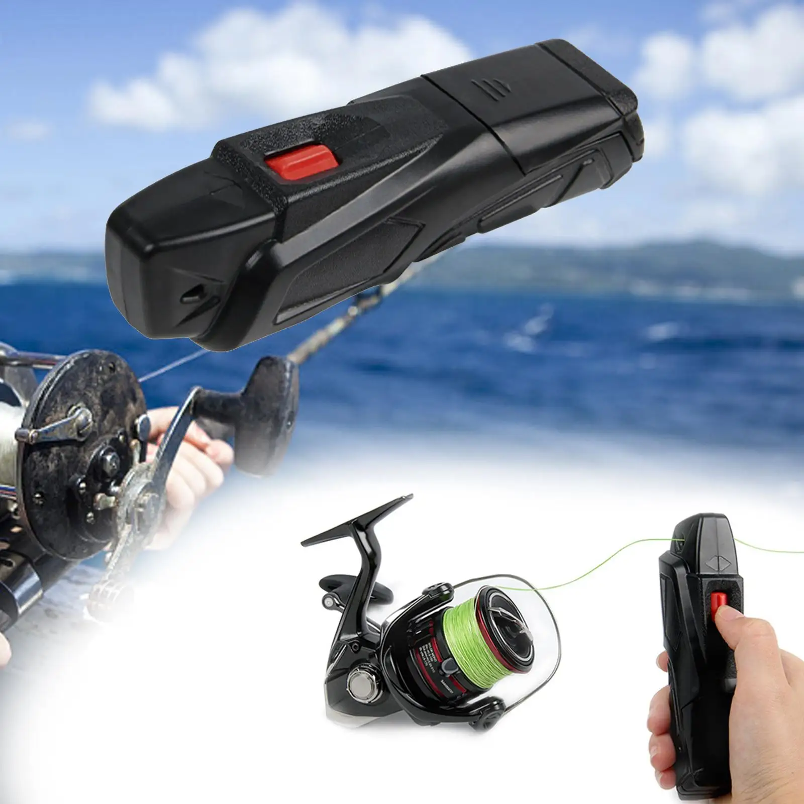 Electric Fishing Line Remover Winder Machine Mini Fishing Reel Line Spooler