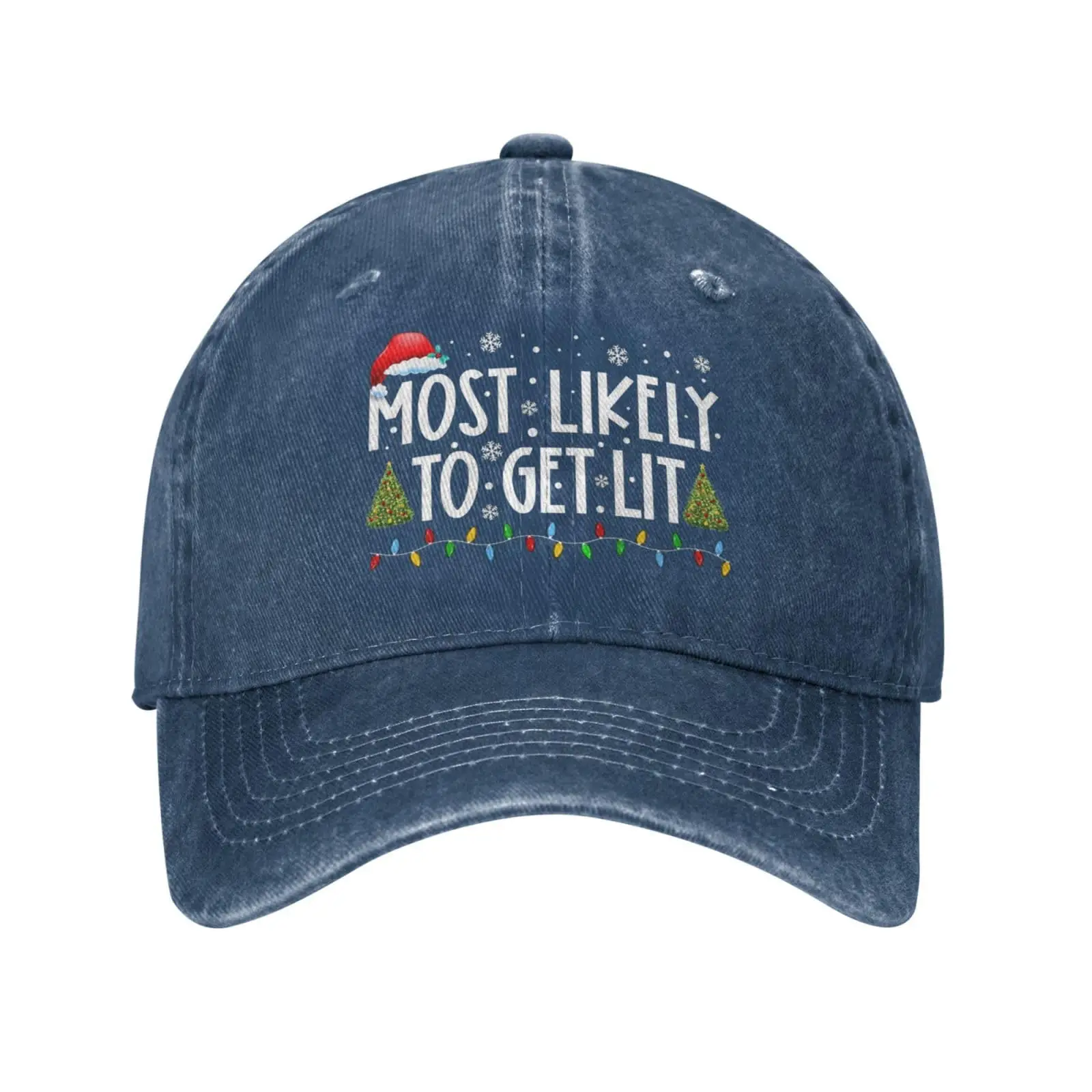 Christmas Hat Most Likelys to Get Lit Dad Hats Vintage Women's Hat Sun Visor Baseball Caps