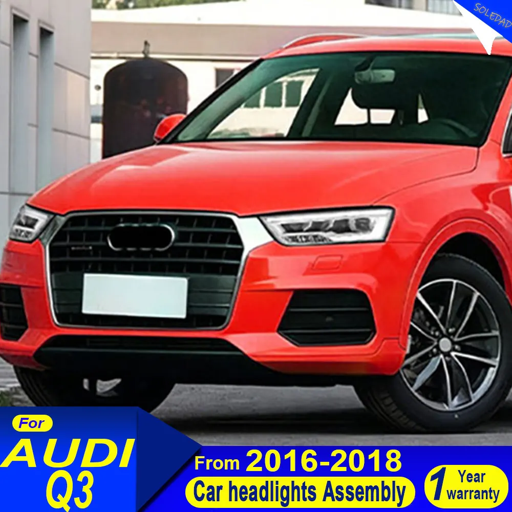 

Car Headlights For Audi Q3 2016 2017 2018 style full LED Assembly Upgrade High Configure Projector Lens Accessories