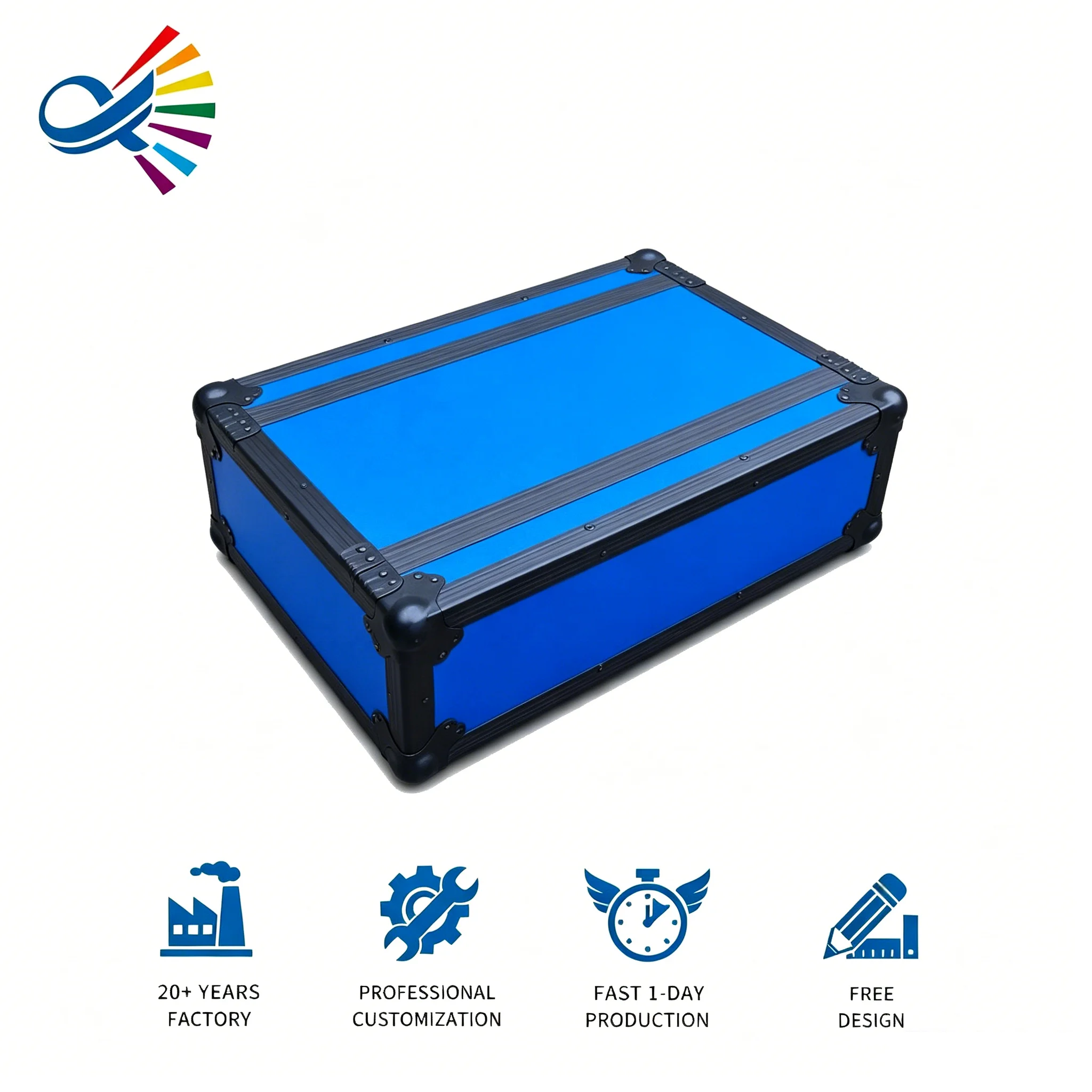 Professional Flight Case Manufacturer 2U 3U 4U Custom Color Portable Mixer Console Case For DJ Controller Durable OEM Supported
