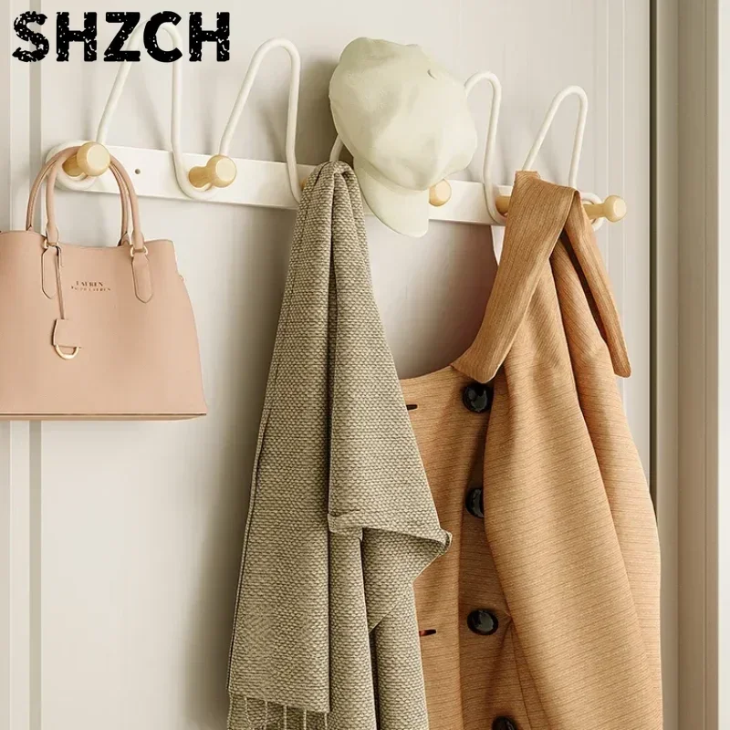 Wall hanging hooks no drilling required entrance hall coat rack high end hat and clothes hanger practical entryway hooks