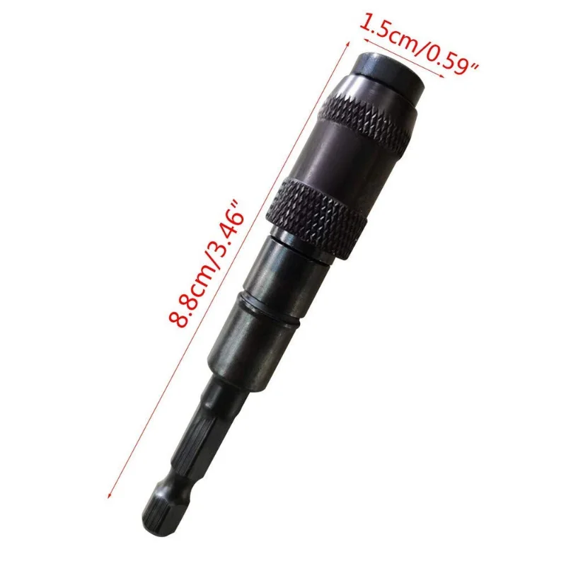 Varilla de extensión de Broca hexagonal de 1/4 pulgadas, destornillador de anillo magnético, herramientas de mano, soporte de cambio rápido, guía de accionamiento, punta de taladro