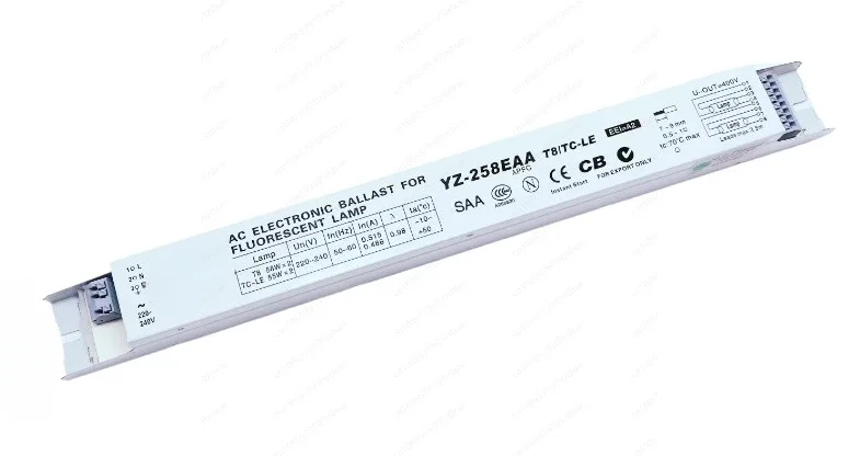3AAA YZ-158EAA YZ-258EAA T8/TC-L 220V 2*58W 2*55W T8 Elektronik Balast T8 Floresan Lamba reklam ışık kutusu Doğrultucu