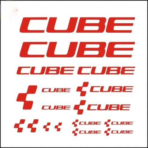 PVC Vinyl Bicycle Frame Decal 20cm for CUBE, Waterproof UV‑Resistant DIY Cuttable Sticker for Cycling Protection Decoration