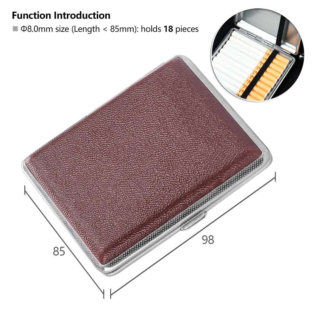cigarette cases with dividers WITUSE WX Cigarette Case Brown Cigarette Box Case Holder Metal Leather Holds 12/14/18/20 Cigarettes cigarette cases with dividers WITUSE WX Cigarette Case Brown Cigarette Box Case Holder Metal Leather Holds 12/14/18/20 Cigarettes
