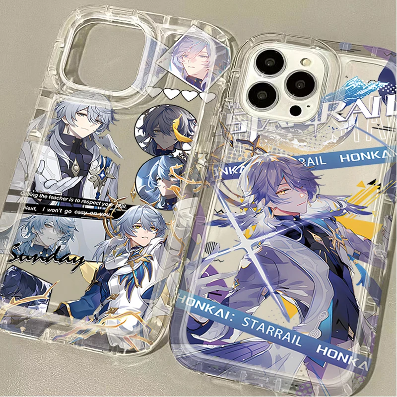 Honkai Star Rail Sunday Case for Samsung Galaxy S24 Ultra S23 S22 S21 FE S20 Plus Note 20 10 Pro A34 A54 A33 A53 Clear Cover