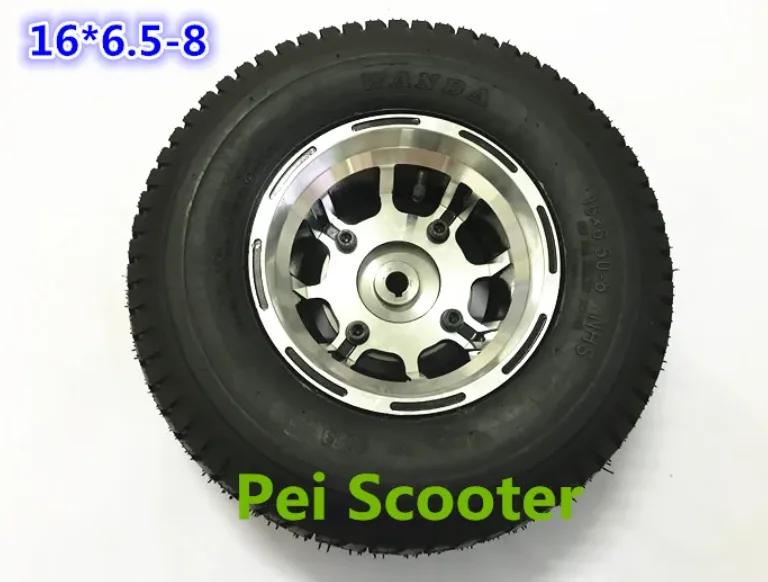 16inch 16 inch tyre 16*6.5-8 aluminum alloy hub wheel tires for wheelchair scooter robot motor phub-16st