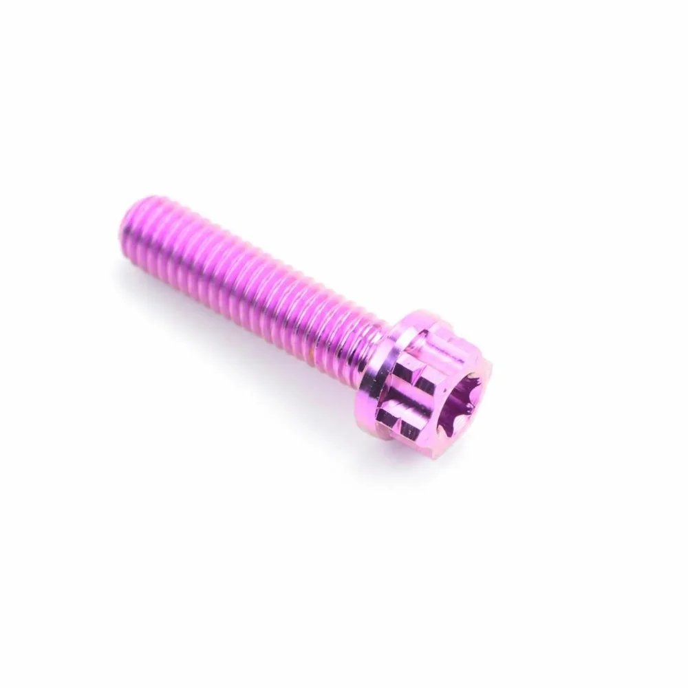 Lightweight GR5 Titanium Alloy Flange Torx Bolt M5X15/20mm Multi Colors Motorcycle Fastener Torx Screws