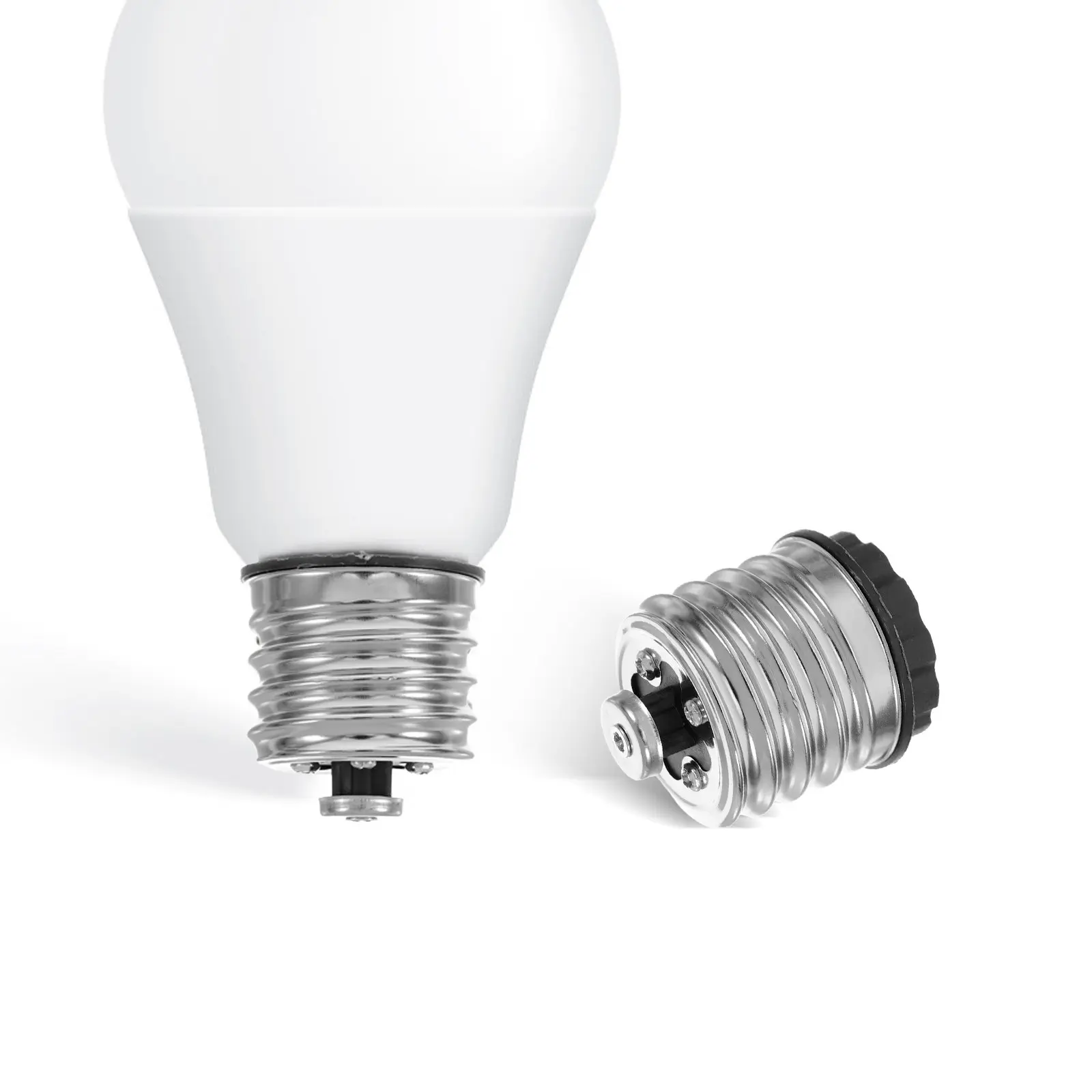 

10Pcs to E26 Light Fitting Adapter Zinc Alloy Bulb Base Converter for to E26 Sockets Easy Install Indoor Lighting Socket