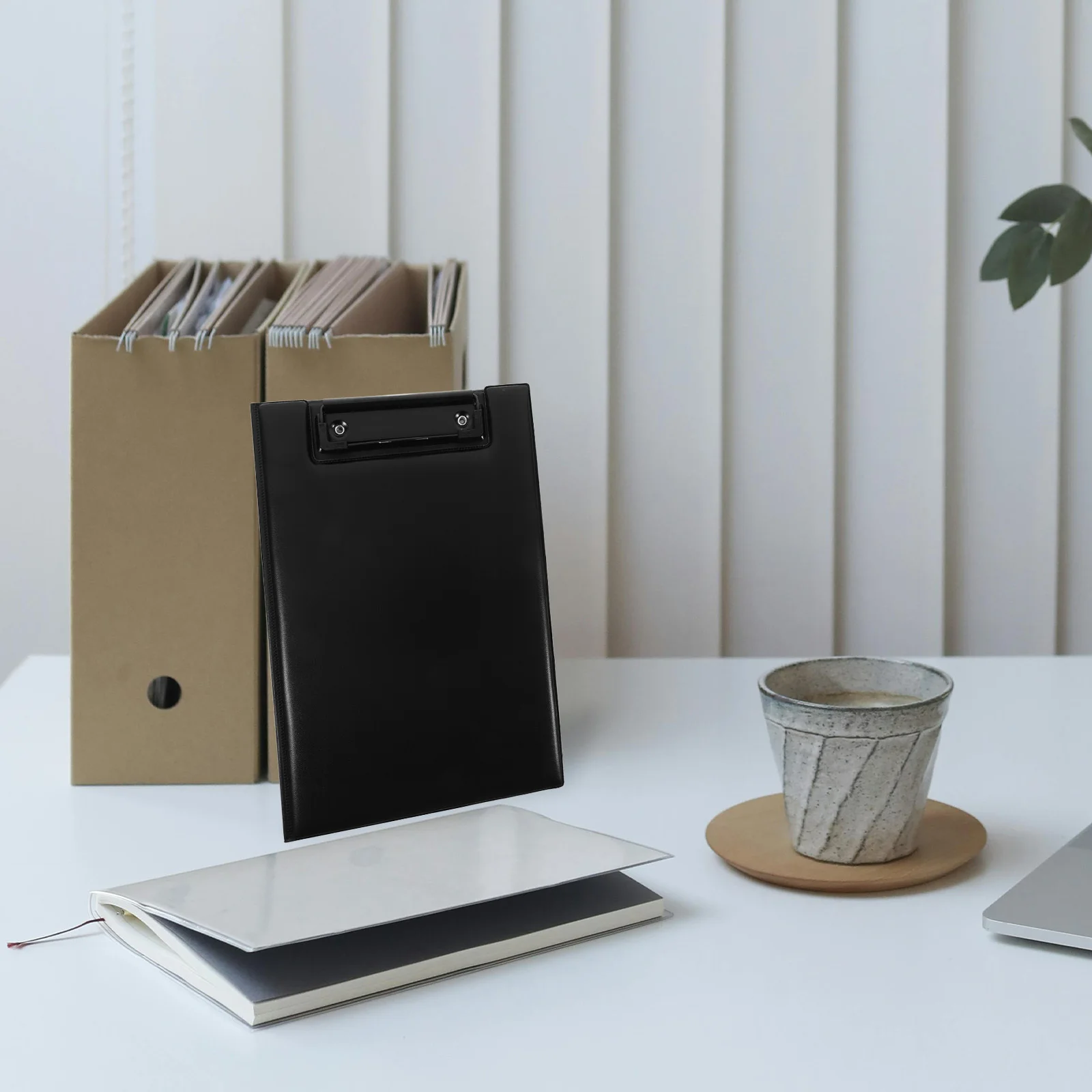 

Clipboard File Organizer PU Surface Clip Board for Office Document Storage Classroom Business Trip Professional Clipboard