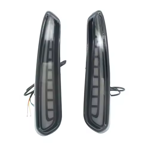 For Honda Civic Type R 2023 2024 3 In 1 Rear Bumper Reflector Brake Light Turn Signal Lamp DRL Tail Lights-A65M