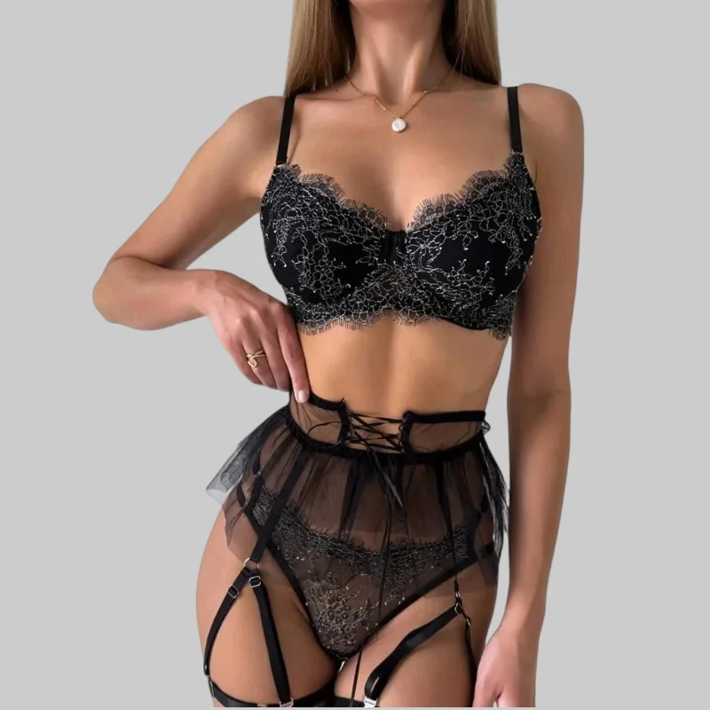 

Toucheart женское однотонное сексуальное кружевное ажурное интересное нижнее белье с подвязками универсальное тонкое нижнее белье на тонких бретельках в стиле пэчворк