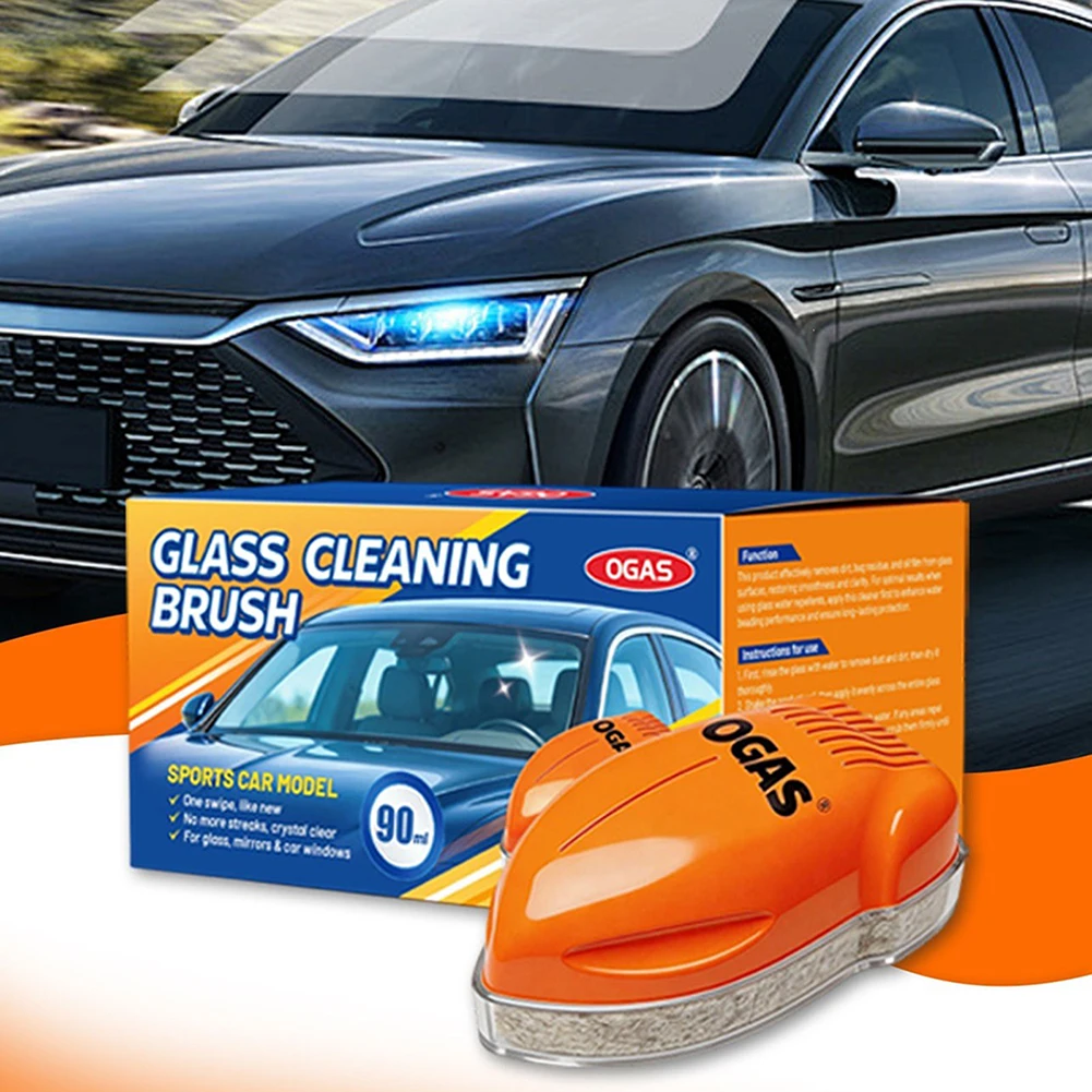 Car Windshield Cleaner Glass Oil Film Remover 90ml Water Repellent Agents Effectively Removes Oil Grease Fog For Safe Driving