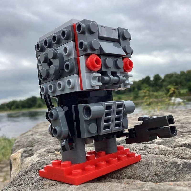 111 Uds. MOC Brickheadz T-800 Robot figura de acción bloques de construcción modulares Kit de modelo DIY juguete de montaje creativo para niños