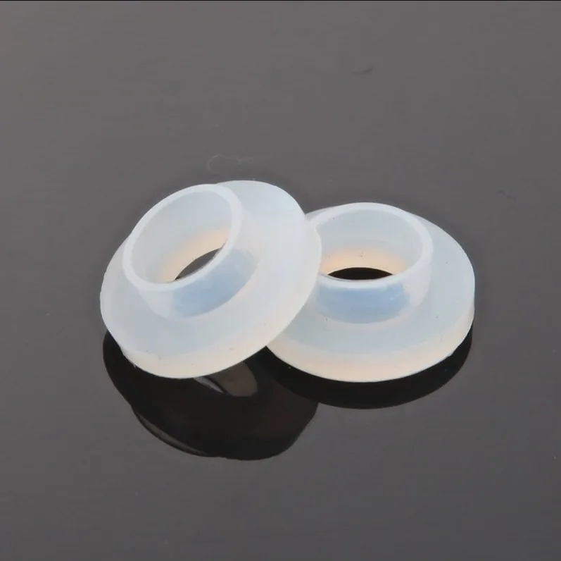 10x Silicone Washer Shoulder Bulge  Sealing Flange Gaskets Spacer for Downspout Downpipe Faucet OD19mm ID 10mm 19mm x 10mm x 3mm
