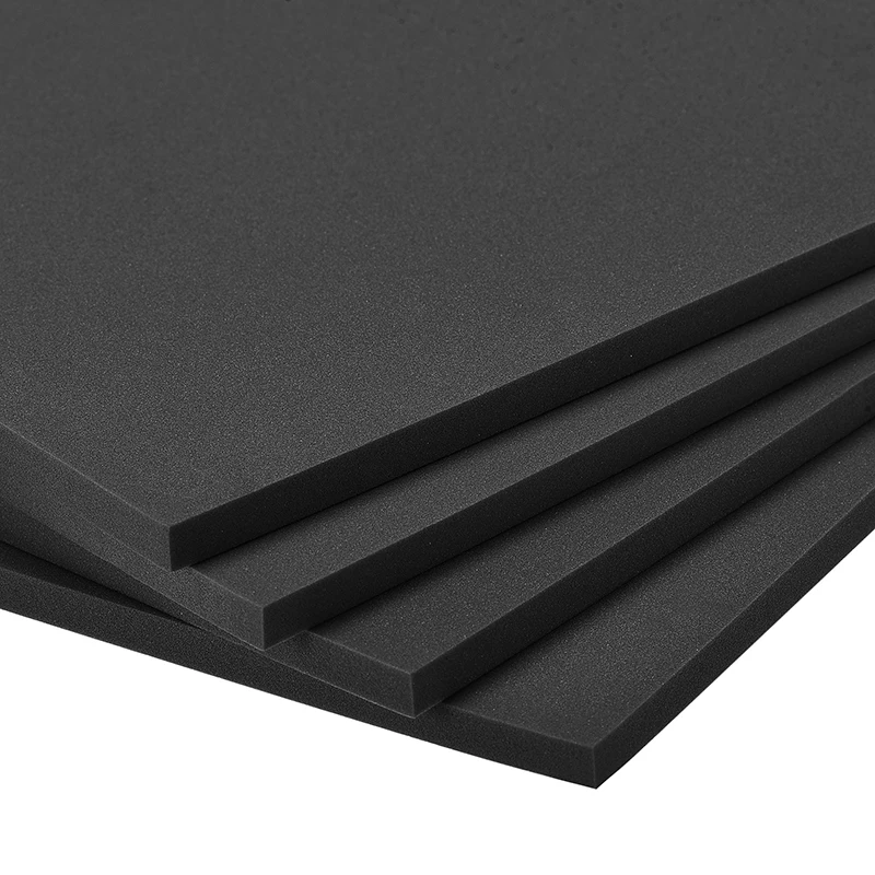 4pcs Black EVA Foam Sheets Spone Foam 7mm Thick 10x10 Inch Craft EVA Sheets DIY Handmade Model Making Material