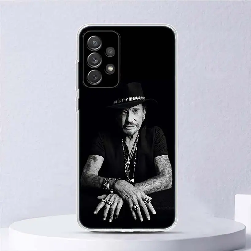 Johnny Hallyday Music Soft Case For Samsung Galaxy A51 A71 A50 A70 A21S Phone Cover A30 A20E A10 A31 A41 A6 A7 A8 A9 Shell Coque