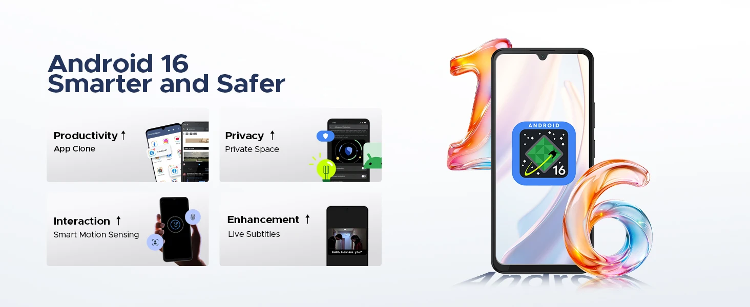 Doogee M30 Pro Smartphone 6.88" Display 8000Mah Battery 1.3" Rear Display 64Gb(8+56) 256Gb 64Mp Camera Android 16 Mobile Phone