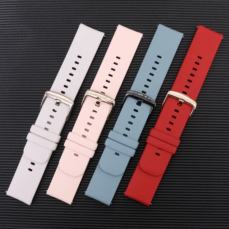 Original 20mm GT3pro 43mm Calf Leather Watch Strap for Huawei GT2 GT3 42mm Women  Rubber Silicon Sport WristBand Milanese Strap