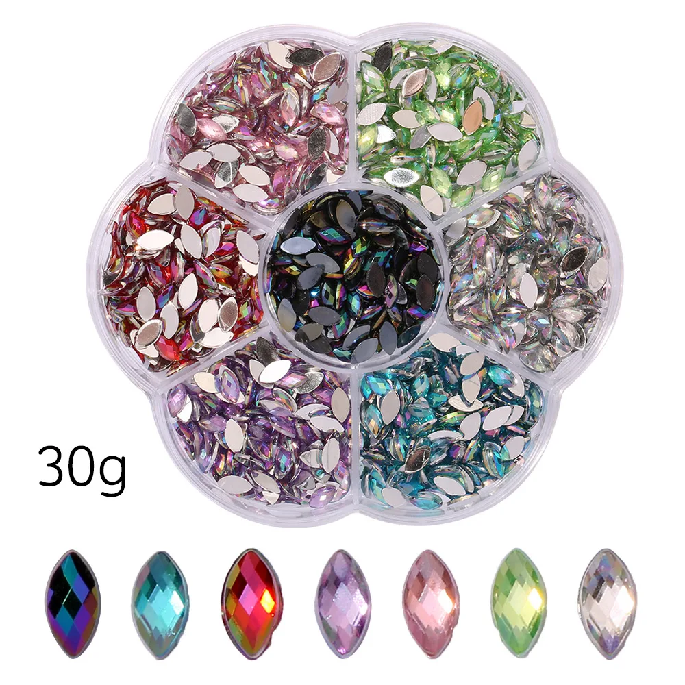 6 Grid Glitter Flat…