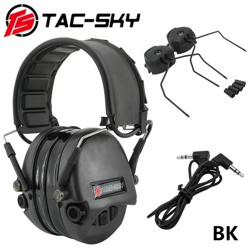 

TAC-SKY TEASORDIN Tactical Headset Silicone Earmuffs Hunting Noise Reduction Hearing Protection shooting Tactical Headphones