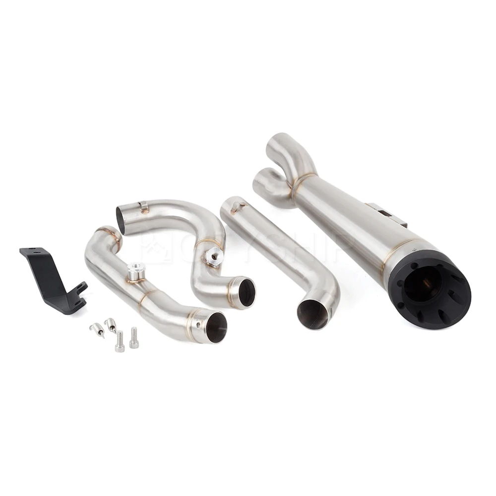 For Harley Dyna Low Rider 2006-2009 2014-2017 FXDL FXDLI Escape Motorcycle Exhaust Muffler With Header Link Pipe Slip-on
