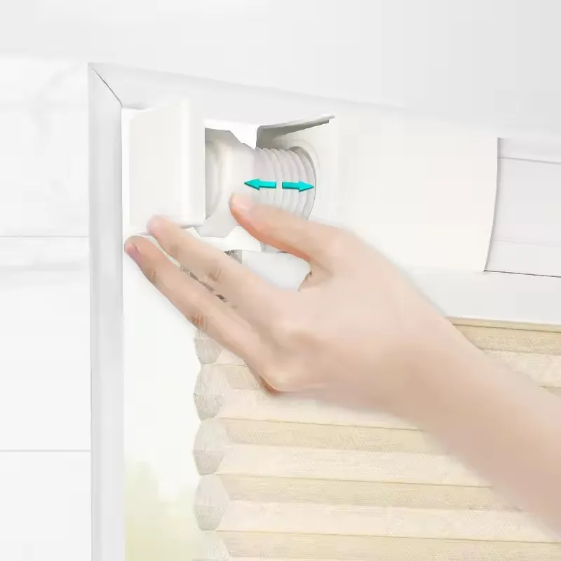 Cheapest Price Custom Size Top Down Bottom Up No Need Drill Hole Manual Spring Cordless Honeycomb Cellular Shades For Windows