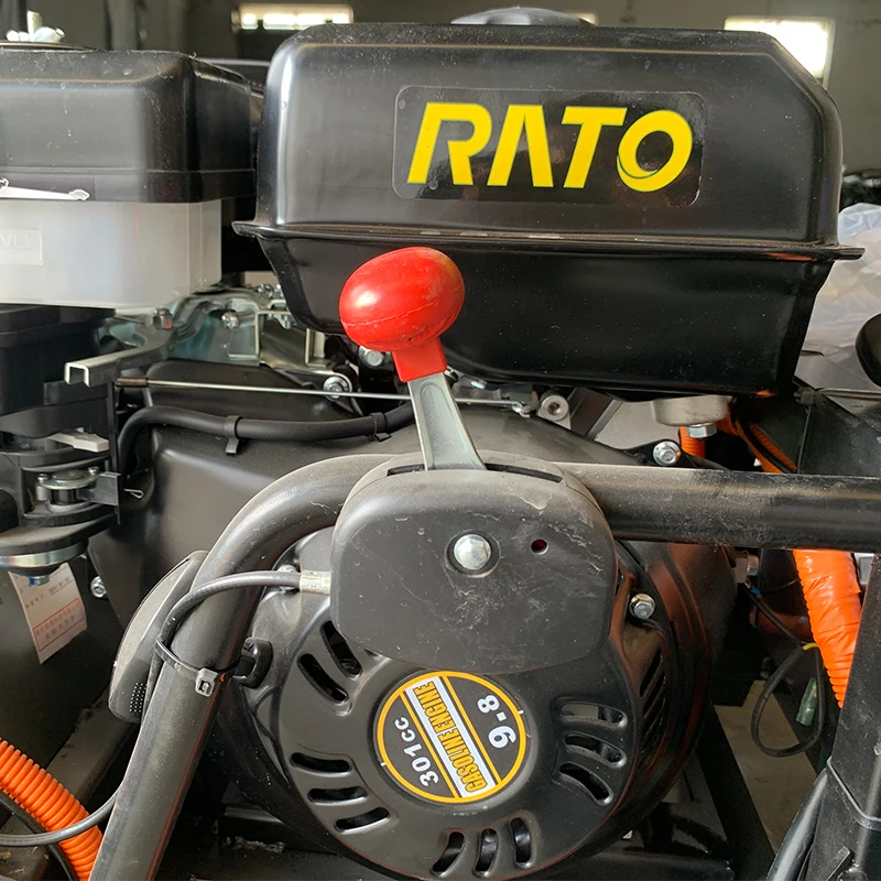 All Terrain 4WD Elettrico Verde Mulcher Ruote Tosaerba Crawler Driverless Frutteto Parco Prato Erba Battitori Macchine per componenti principali