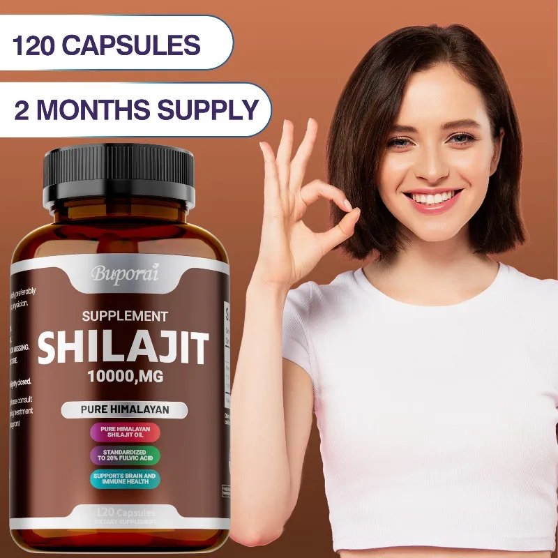 

Pure Himalayan Shilajit Capsule - Supports Brain Function,Reduce Fatigue,Metabolism,Increases Muscle Mass,Improves Energy Levels