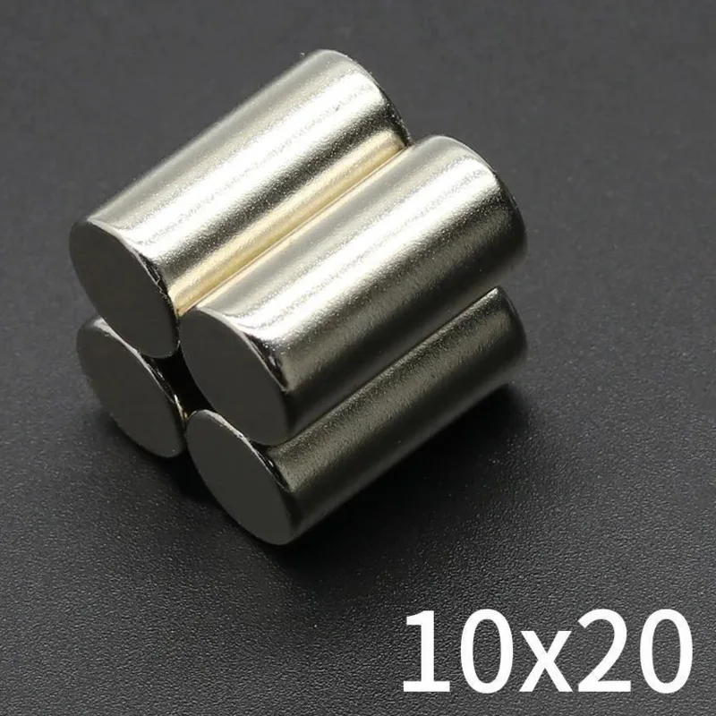 3/6/10/20/30/40 Pcs 10x20mm Powerful Magnets Neodymium Magnet For Fridge Small Magnets DIY Magnets For Fishing Circle Magnet