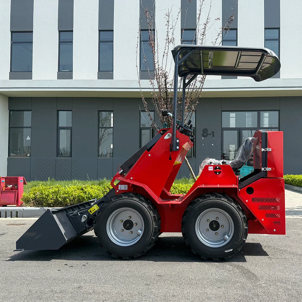 High Quality Front End Loader 4x4 Backhoe Loader Land Leveling Small Skid Steer Loader 1 Year Warranty