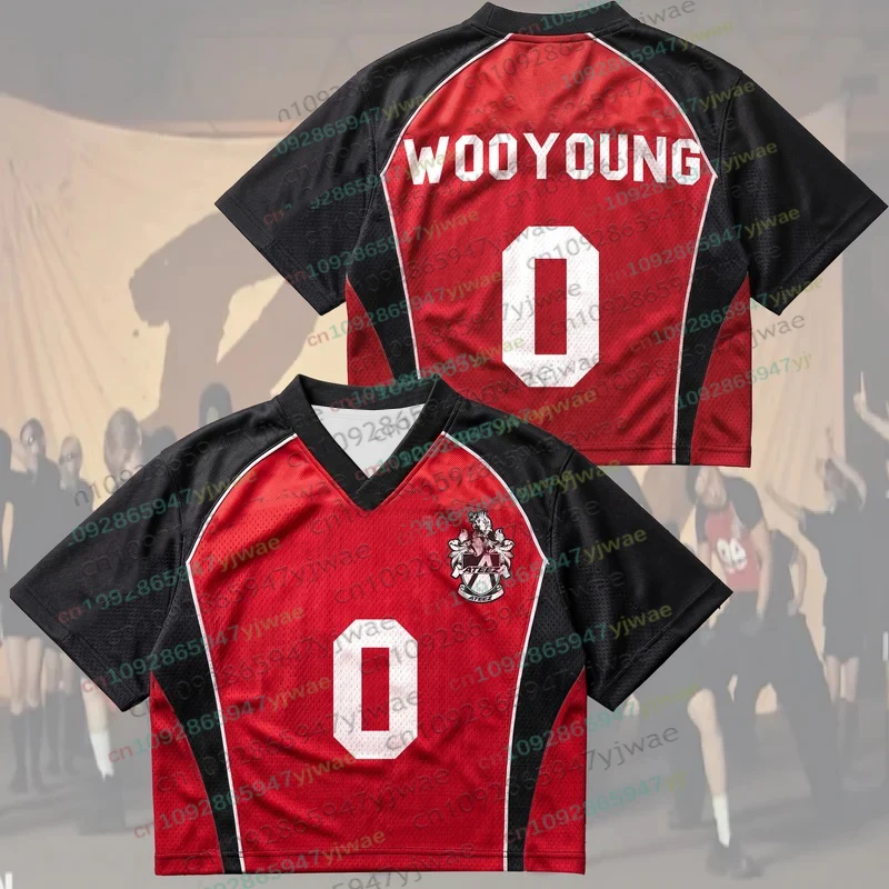 ATEEZ BAD US TV Performance Mesh Jersey Kpop Merchandise Geschenk für Fans Herbst Herren Damen Kurzarm T-Shirt Tops Kpop Fans Geschenk – Detail 10