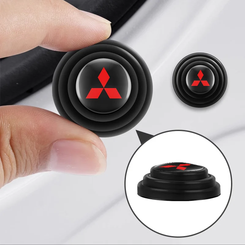 Car Door Shock Absorbing Pad Silicone Sticker Trunk Shock Absorbing and Soundproof Pad For Mitsubishi ASX Lancer Pajero L200 EVO