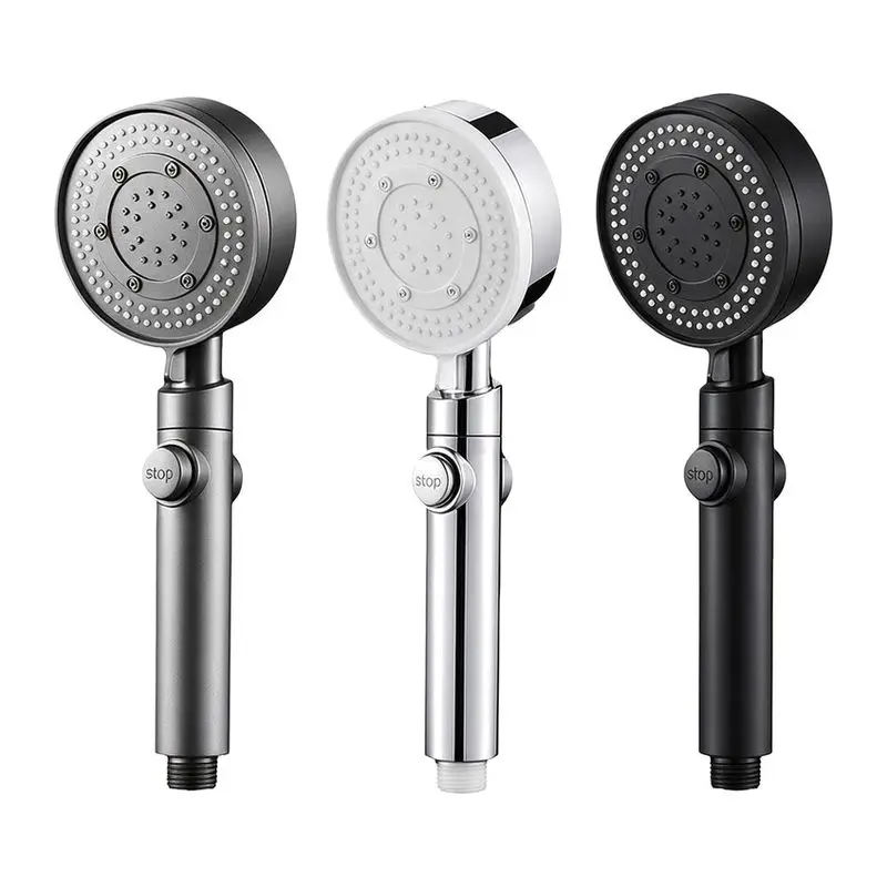 Pressurized Shower Shower Head Five-speed Handheld Pressurized Bathroom High-pressure Water-saving Set